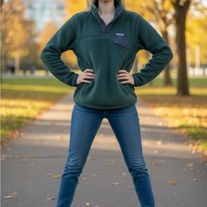 Patagonia Forest Green Fleece Jacket